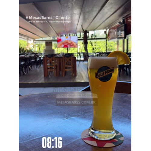 Cadeira Bar de Madeira Mel - Cod: 5005